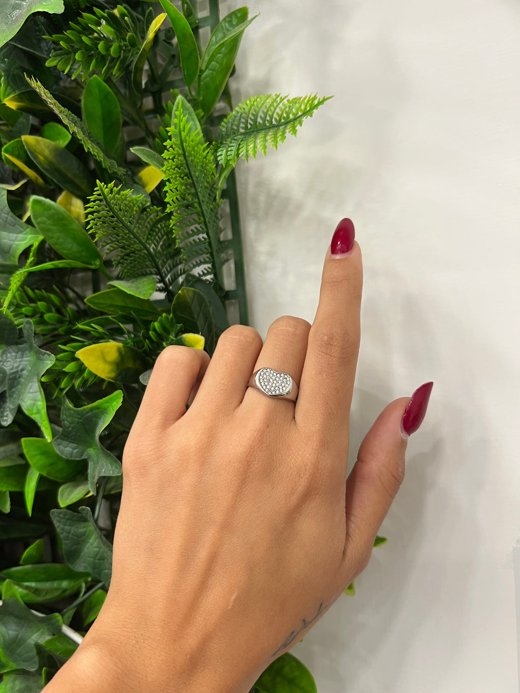 Anello cuore shine