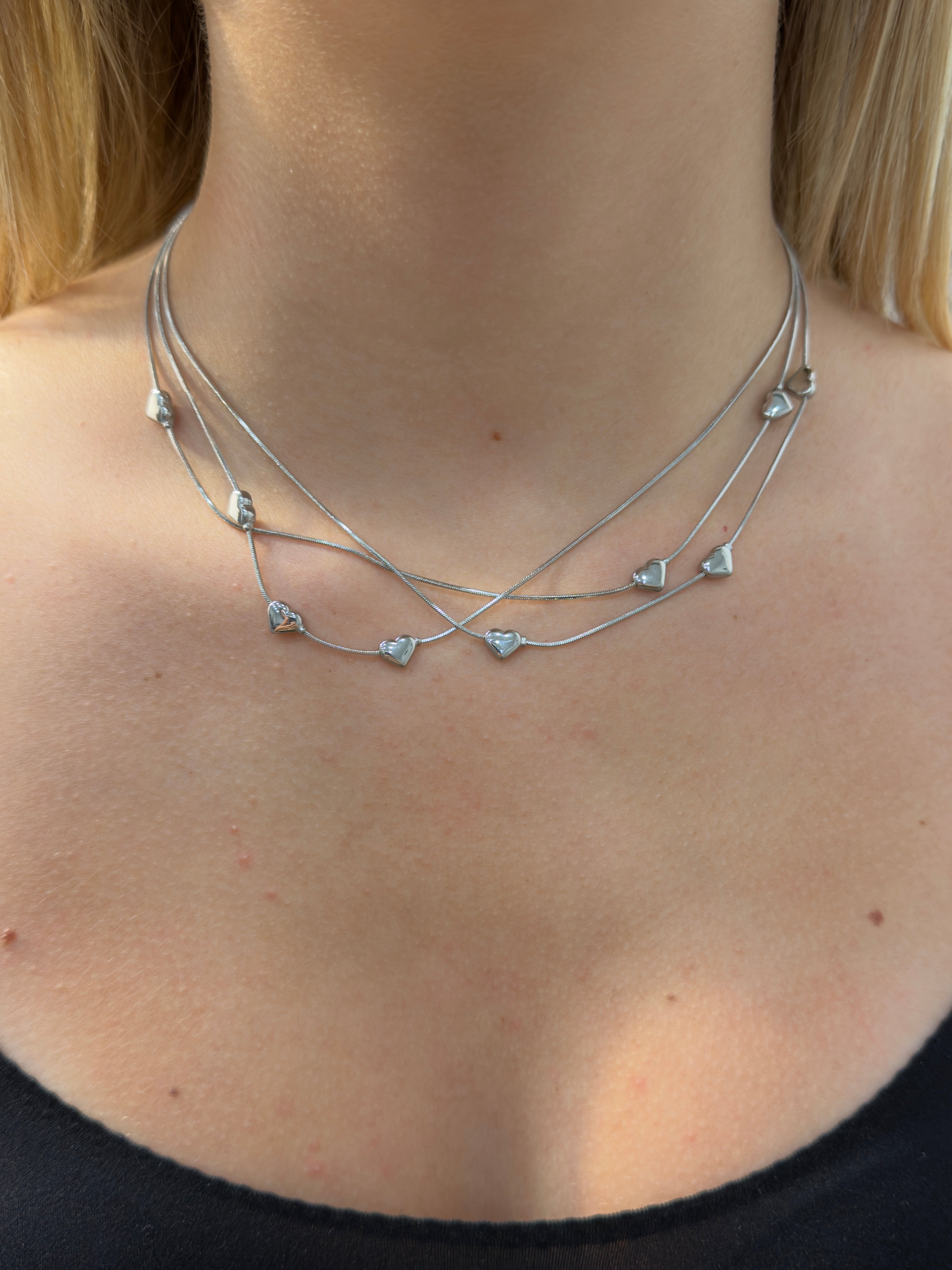 Collana Cuoricini