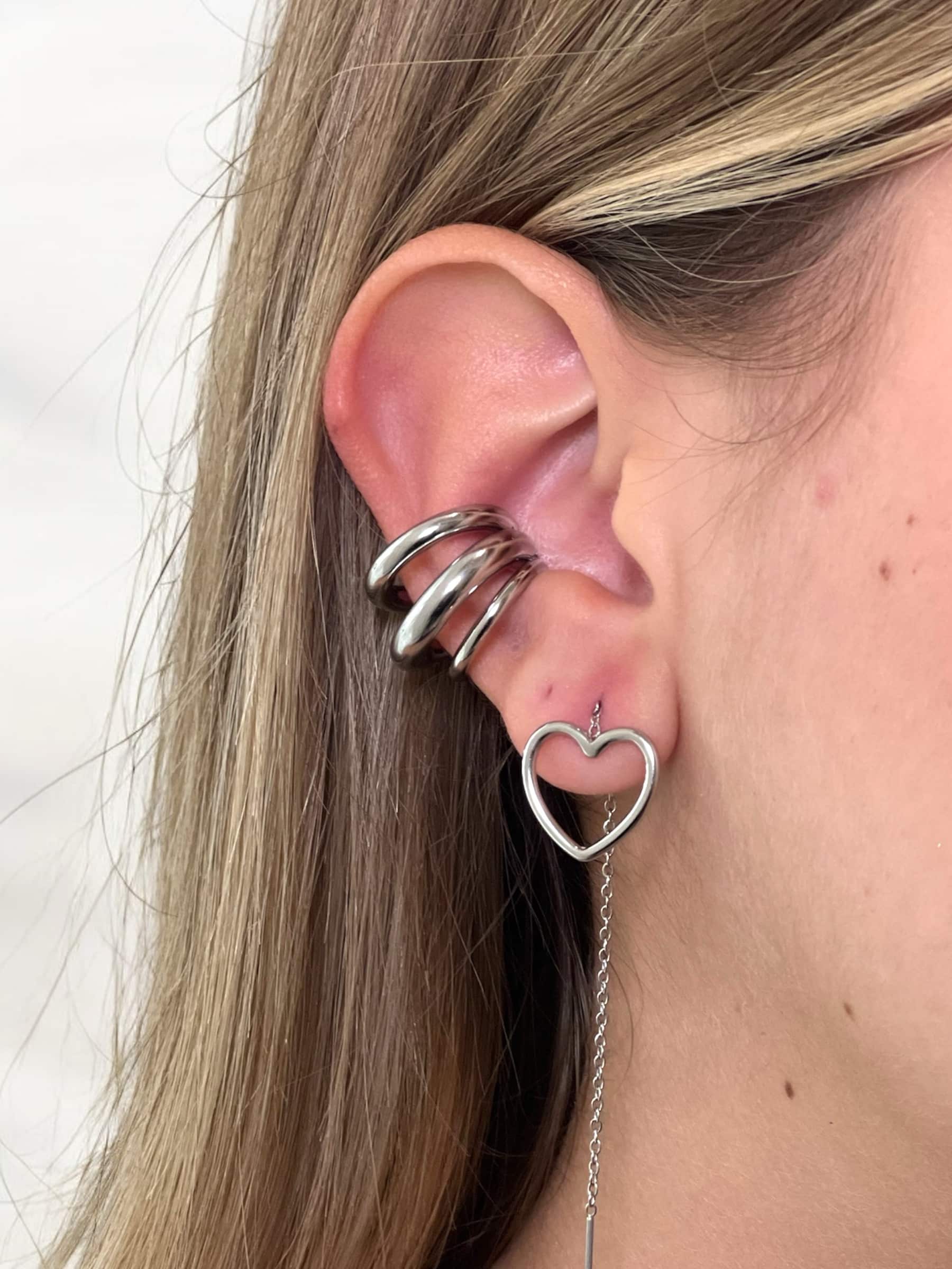 Ear cuff Nick<span> - </span>Argentata image