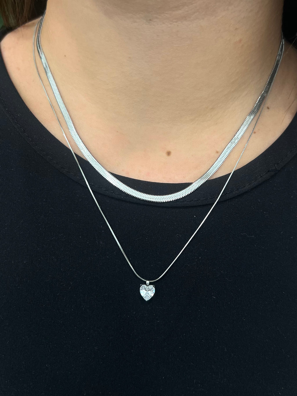 Collana Snake Cuore
