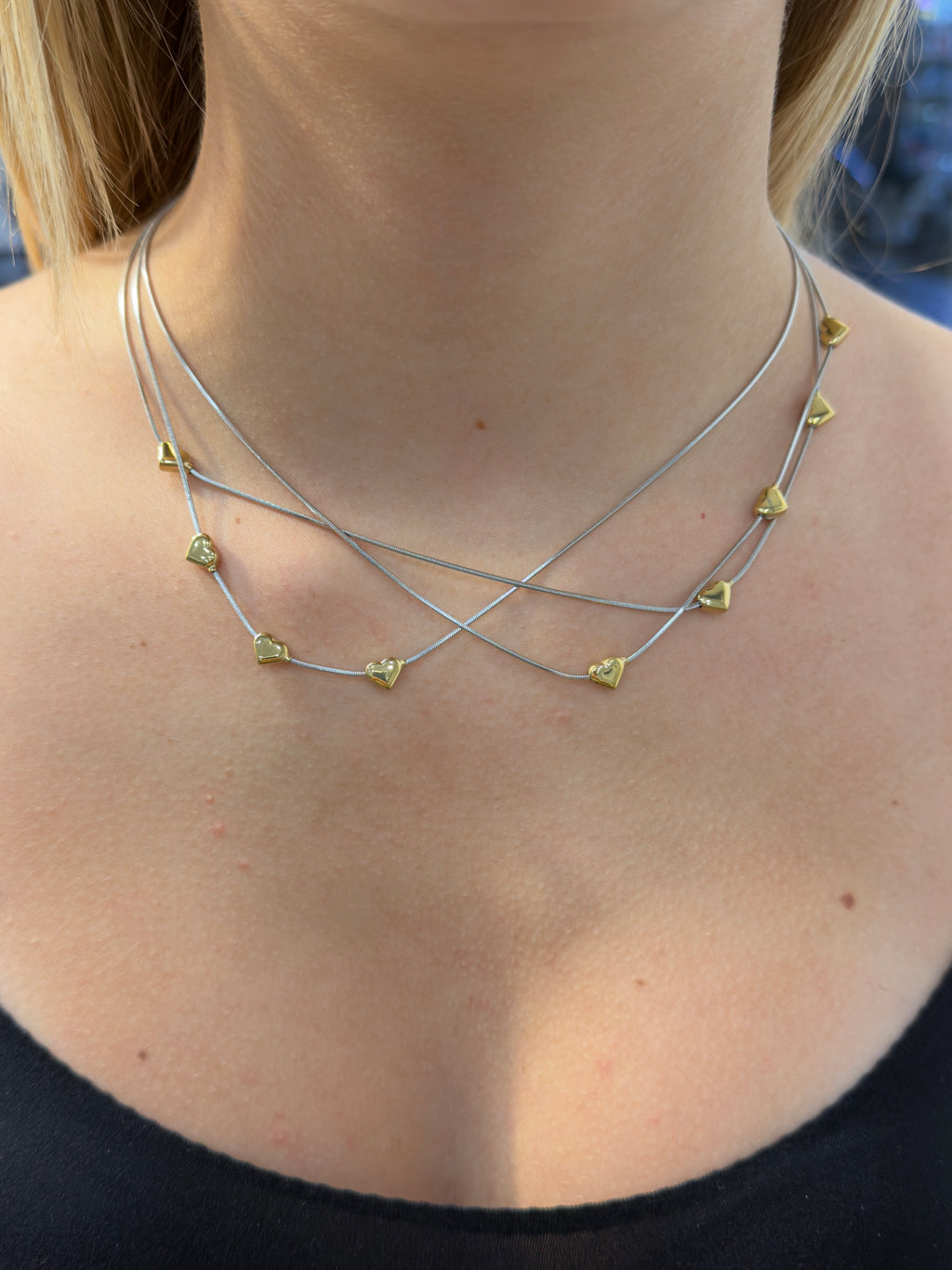 Collana Cuoricini