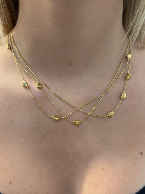 Collana Cuoricini