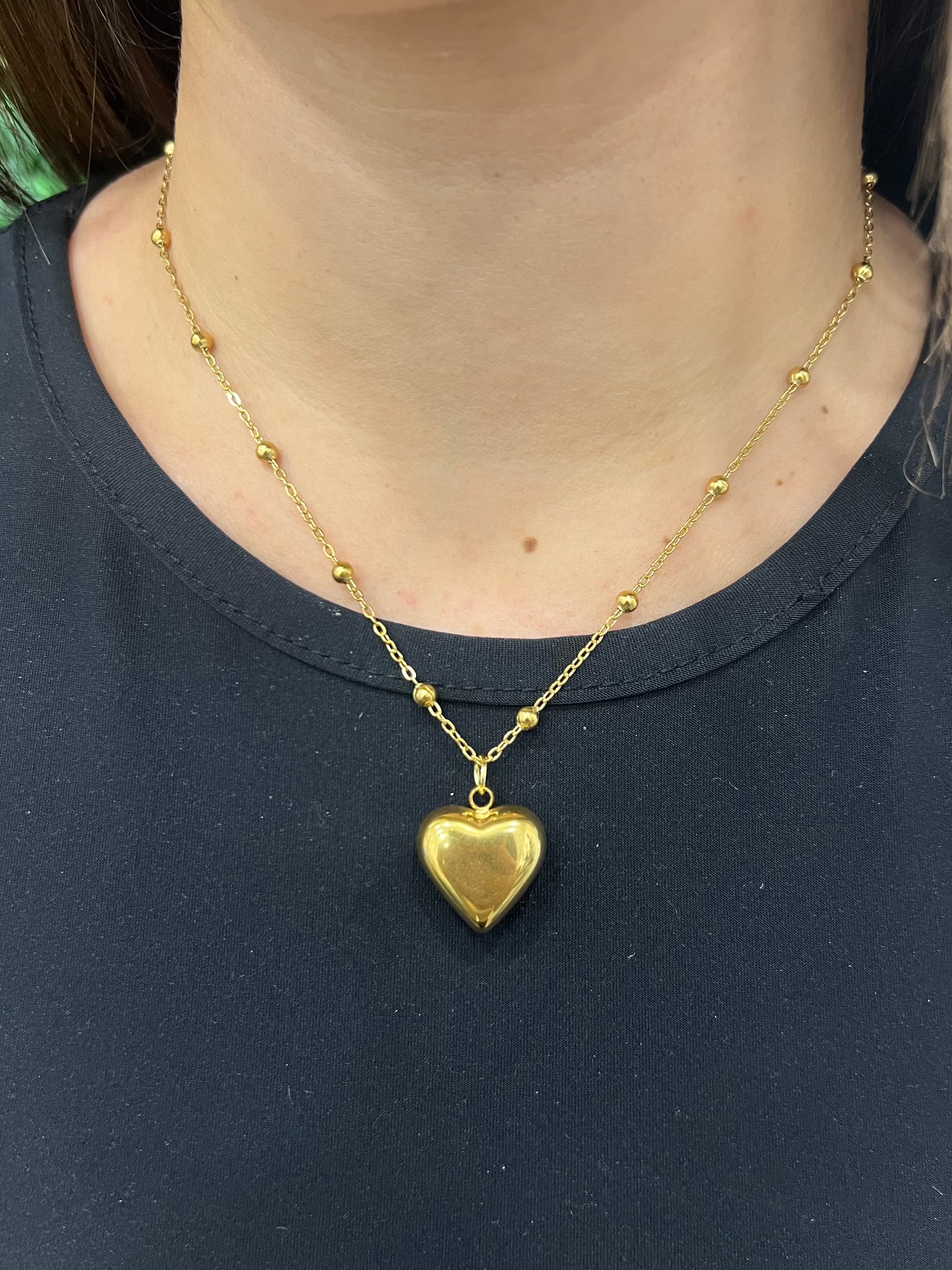 Collana Cuore Bombato