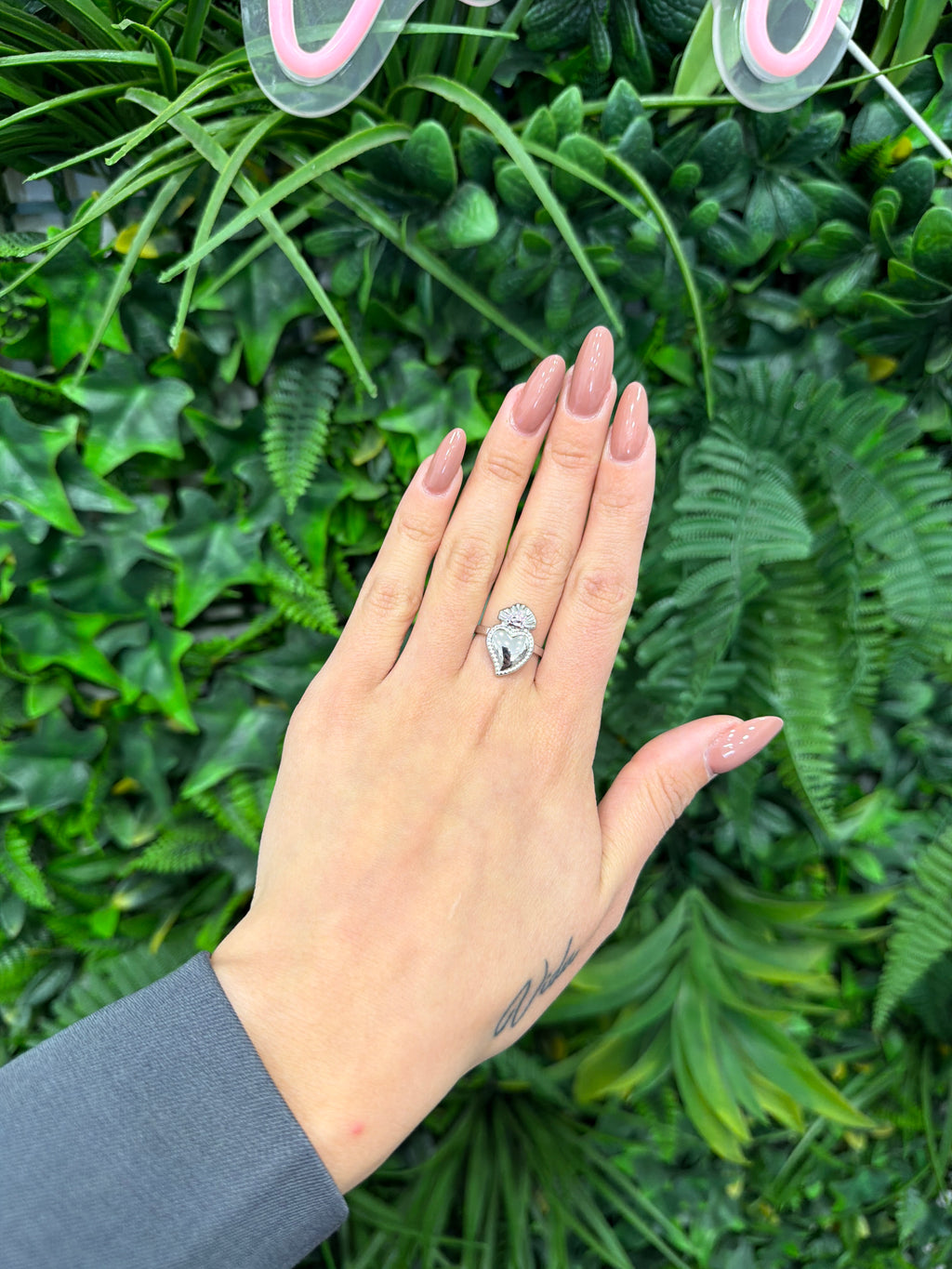 Anello cuore sacro grande