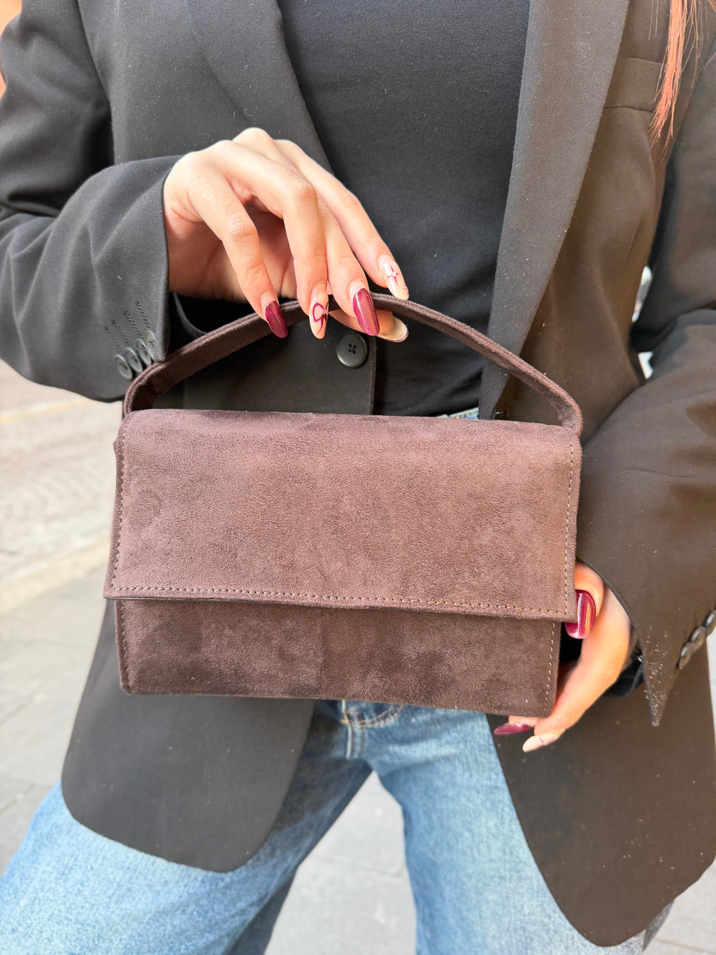 Borsa Mirror Velluto